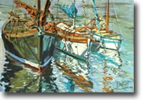 Bateaux et reflets (Le Croisic)