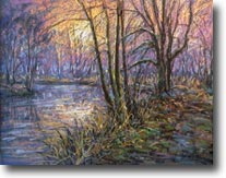 Coucher de soleil à Méry sur Oise