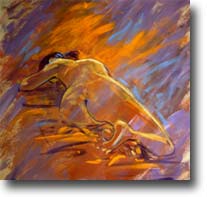 Perpsective orange et violette